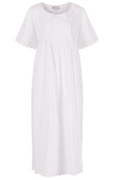 Model wearing Helena Nightgown in White for Women image number 4
