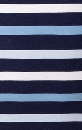 Horizontal Stripe Long-Sleeve Snug Fit Unisex Kids Pajamas - Blue image number 3