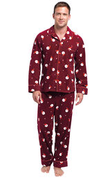 Santa Fleece Men's Pajamas image number 0