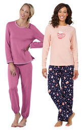 Mugs and Kisses PJs and Raspberry World's Softest Jogger PJs image number 0