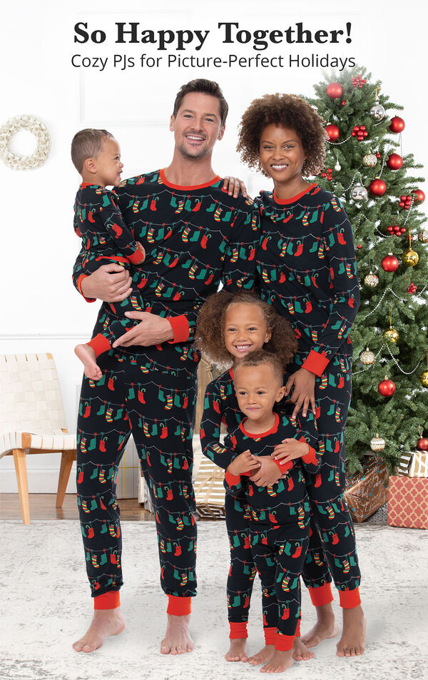 Christmas Stockings Family Pajamas image number 1