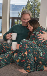 Christmas Safari Couples Pajamas image number 1