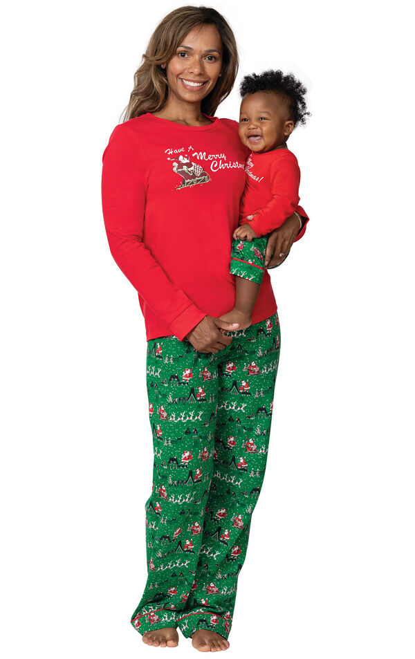 Santa's Sleigh Matching Family Pajamas image number 2
