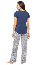 Short-Sleeve V-Neck Pajamas image number 3
