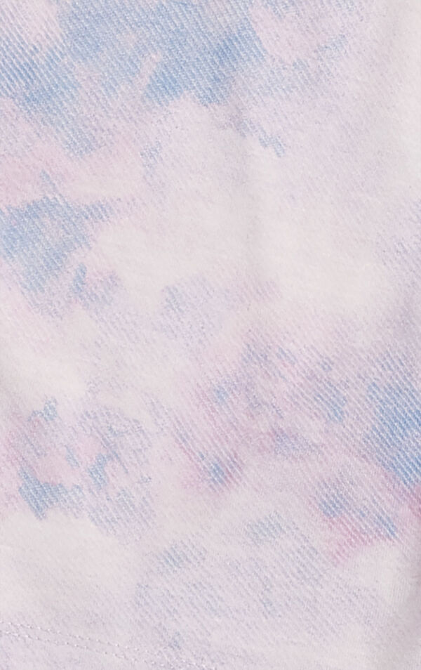 Classic Button-Front Unisex Kids Pajamas - Violet Tie Dye image number 3