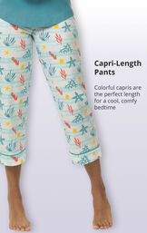 Pocket Tee Capri Pajamas image number 9
