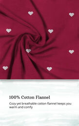 100% cotton flannel is cozy yet breathable and keeps you warm and comfy image number 4