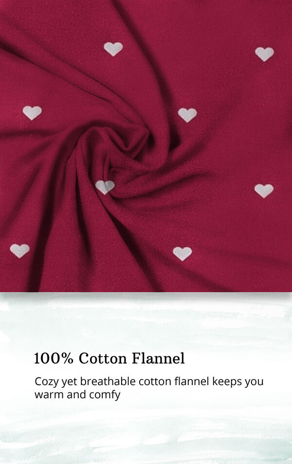 100% cotton flannel is cozy yet breathable and keeps you warm and comfy image number 4