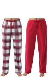 Red Pajama Pant 2-Pack for Women image number 1