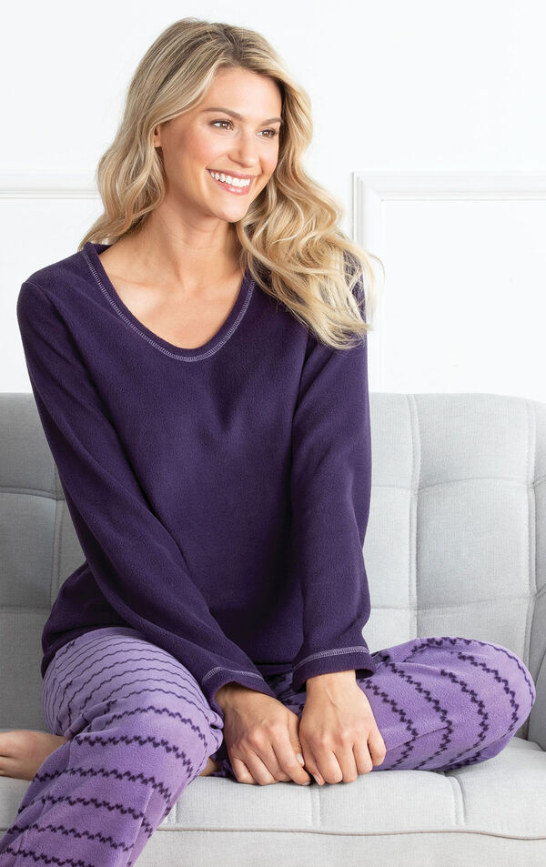 Lightweight Fleece Pullover Pajamas image number 2
