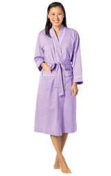 Classic Polka-Dot Mid-Length Robe image number 1