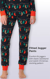Christmas Stockings Womens Pajamas image number 6