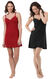 Red & Black Naturally Nude Chemise Gift Set