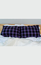 Indigo Bright Plaid Pillowcase - 2 Pack image number 0