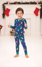 Christmas Lights Toddler Pajamas image number 3