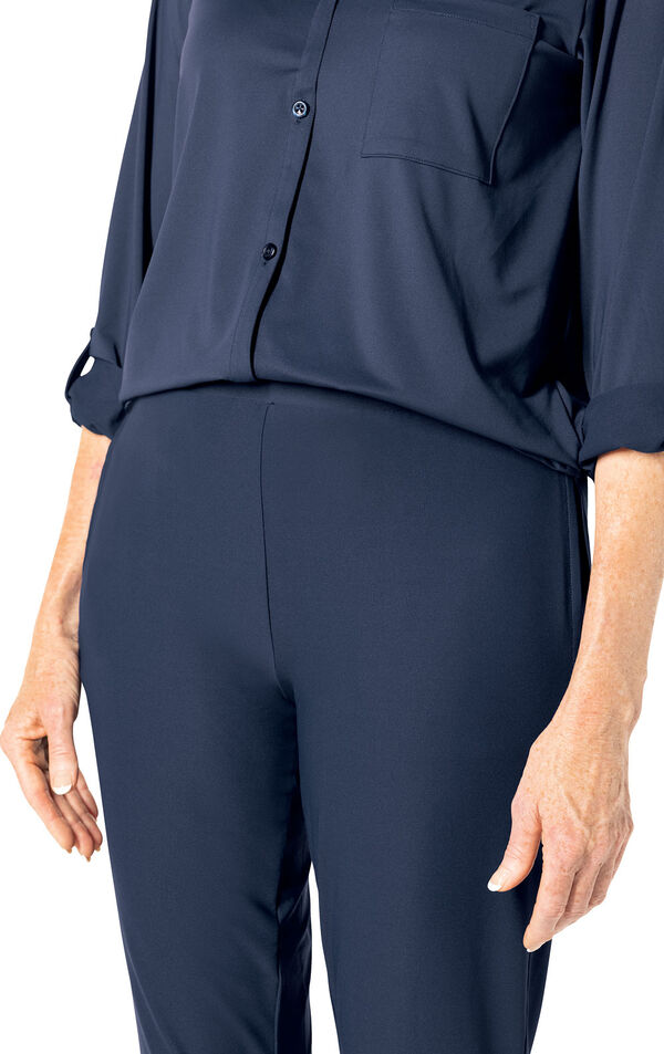 Convertible Sleeve Shirt and Jogger Cooling Pajama Set