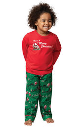 Santa's Sleigh Toddler Pajamas image number 0