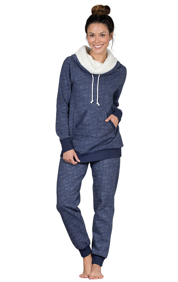 Shearling Rollneck Pajama Set