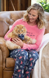 Home Is Where Your Cats Are Matching Pet & Owner PJs image number 1