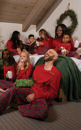 Stewart Plaid Flannel Matching Family Pajamas image number 1