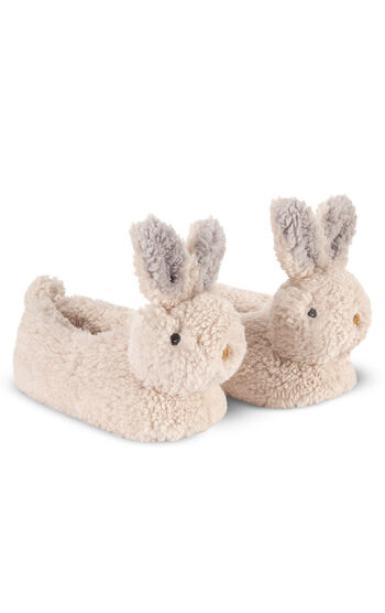 Cream Bunny Slippers for Women