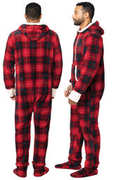 Cozy Holiday Hoodie-Footie   Mens Pajamas image number 2