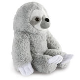 18" Oh So Soft Sloth - Side view of seated gray 18" Sloth with white claws and face image number 4