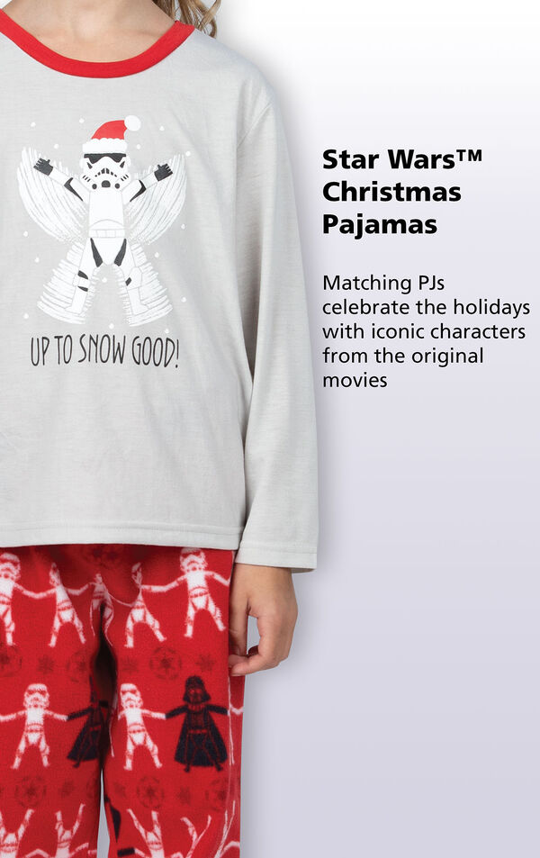 Star Wars Christmas Pajamas - Matching PJs celebrate the holidays with iconic characters from the original movies image number 2