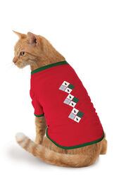 Holiday Argyle Cat Pajamas image number 1