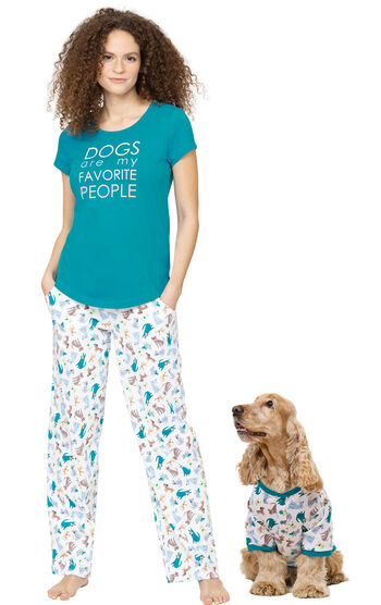 Dogs Are My Favorite Matching Pet & Owner Short-Sleeve Pajamas