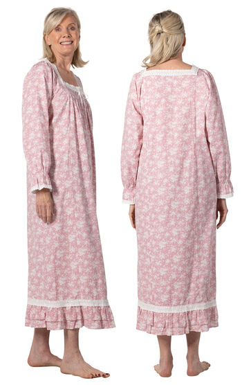 Martha Nightgown - Pink Floral