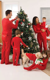 Red Dropseat Matching Family Pajamas image number 0