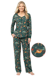 Christmas Safari Womens Pajamas image number 0