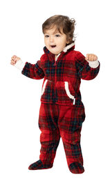 Cozy Holiday Hoodie-Footie Toddler Pajamas image number 0