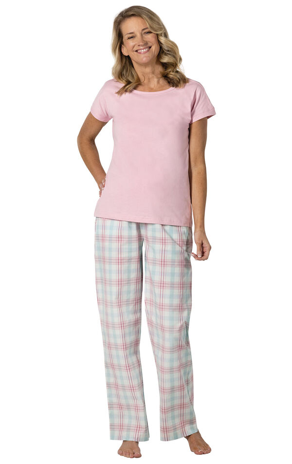 Perfectly Plaid Short Sleeve Pajamas image number 0