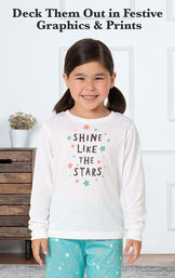 Aqua Stars PJ with Graphic Tee for Youth image number 2