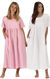 Pink & White Helena Nightgowns