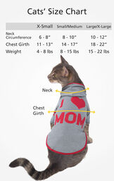 Cats' Sizes X-Small (for cats 4-8 lbs), Small/Medium (for cats 8-15 lbs) and Large/X-Large (for cats 15-22 lbs) image number 2