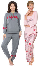 Loved Hoodie PJs and I Love Lucy Chocolate Factory PJs image number 0