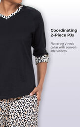 Luxurious Leopard Print Pajamas image number 3