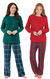 Holiday Plaid Thermal-Top Pajama Gift Set