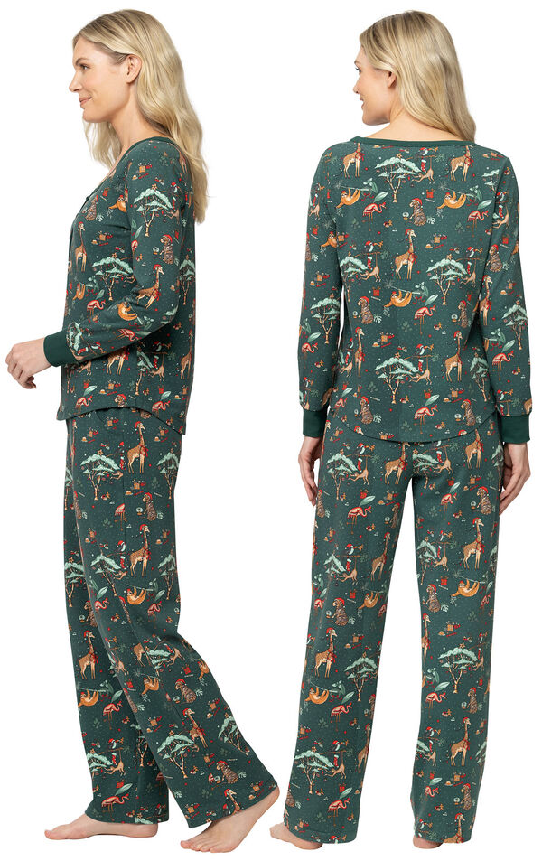 Christmas Safari Womens Pajamas