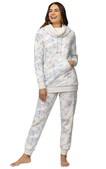 Nautica Women's 2 Piece Grey & White Pyjama Set / Various Sizes