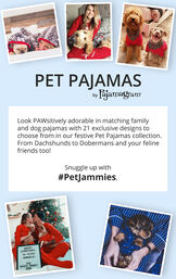Pet Pajamas by PajamaGram - Look PAWsitively adorable in matching family and dog pajamas with 21 exclusive designs to choose from in our festive pet pajamas collection. Snuggle up with #PetJammies image number 5