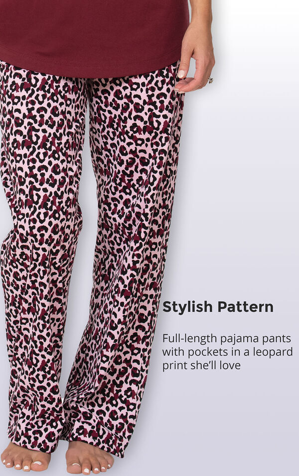 Luxurious Leopard Print Pajamas image number 4