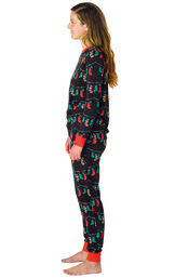 Christmas Stockings Womens Pajamas image number 2