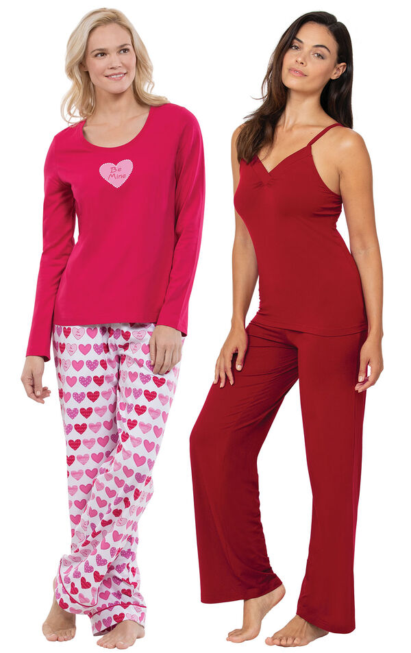 Be Mine PJs and Red Naturally Nude Cami PJs image number 0
