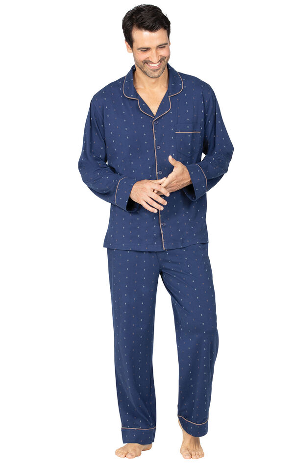 Geo-Printed Men's Pajamas image number 0
