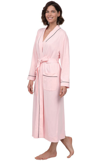 Solid Jersey Robe - Pink