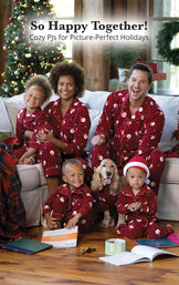 Santa Fleece Matching Family Pajamas image number 1